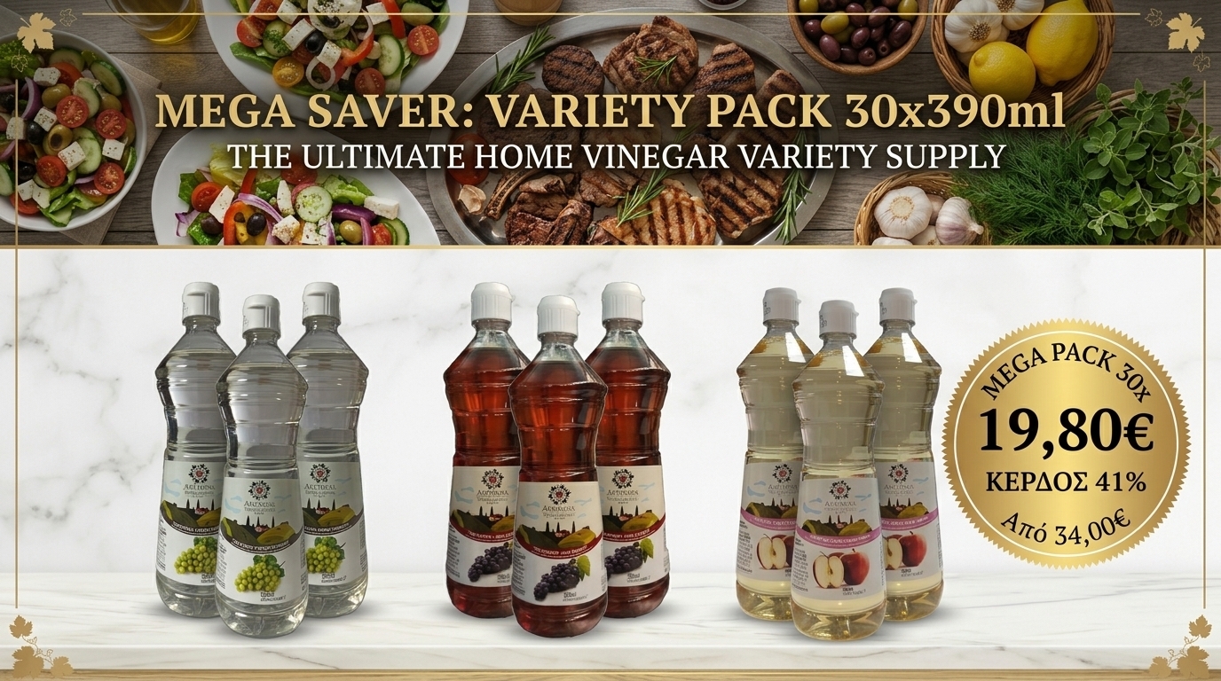 Mega Saver Variety Pack 30x390ml | Μικτό Κιβώτιο Ξύδι PET
